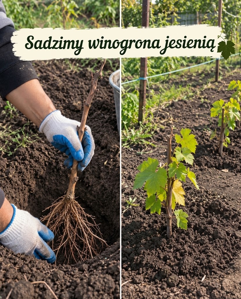 Posadź winorośl jesienią w odpowiedni sposób – wiosną szybciej ruszy ze wzrostem
